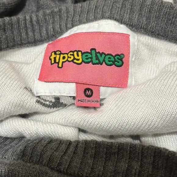 Tipsy Elves Sequin Snowman Sweater EUC Size M - Picture 3 of 3